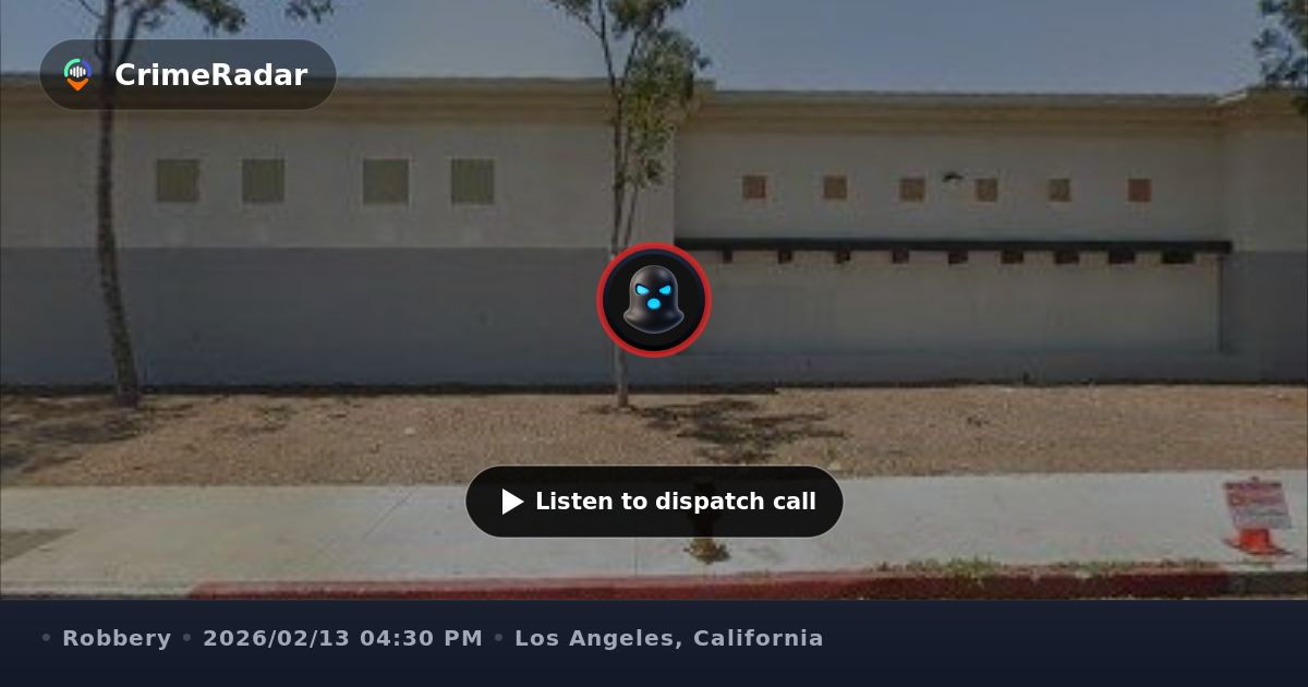 Robbery in grocery store parking lot, Los Angeles CA | CrimeRadar