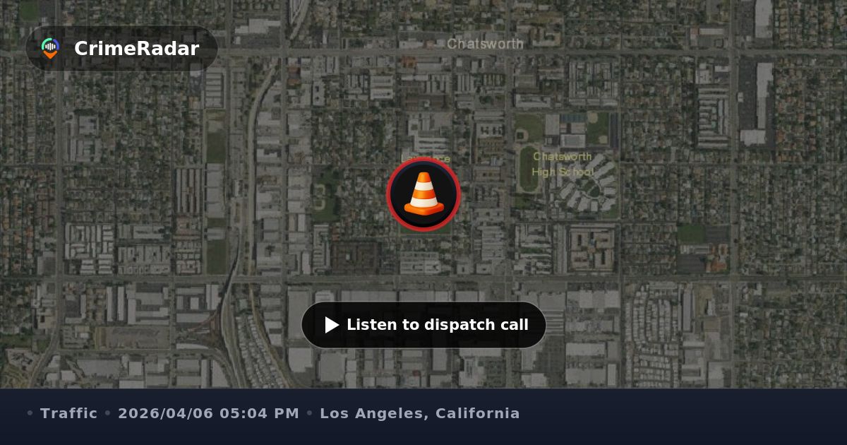 Woman in southbound traffic lane, Los Angeles CA | CrimeRadar