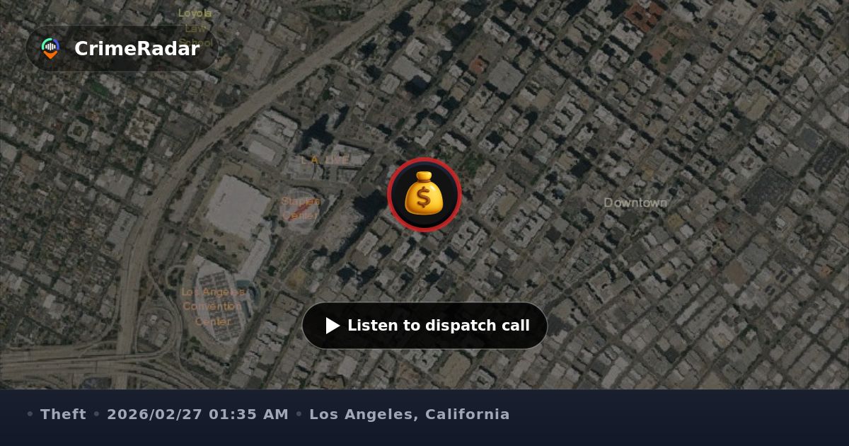 Man attempting to break into parked vehicles, Los Angeles CA | CrimeRadar