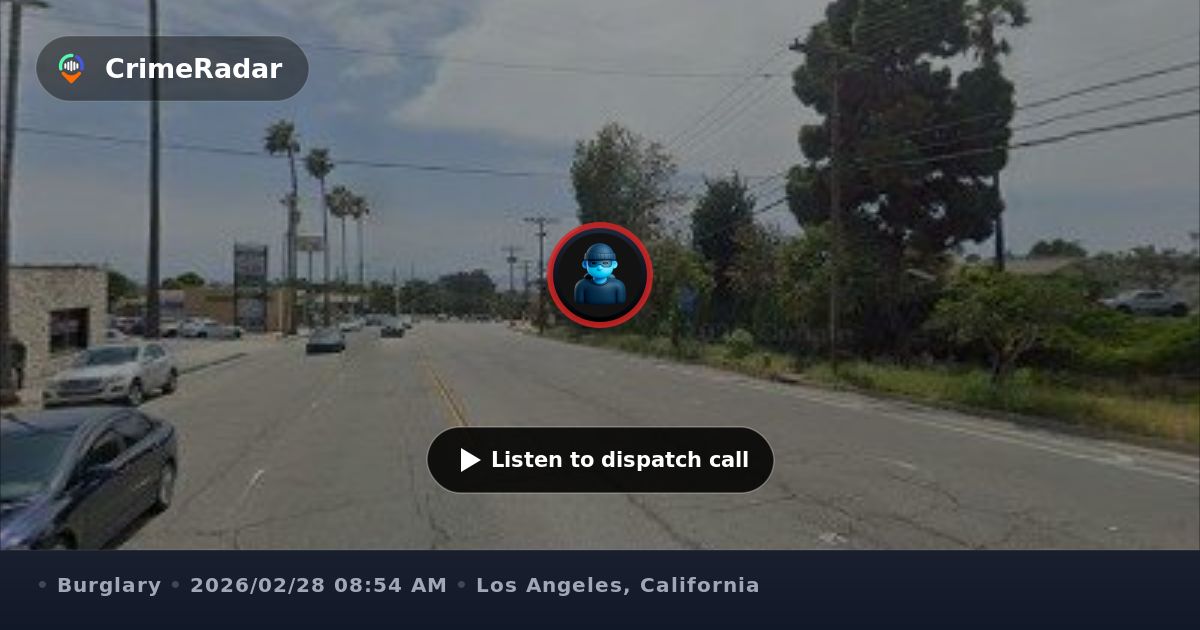 Two suspects break into vacant apartment, Los Angeles CA | CrimeRadar