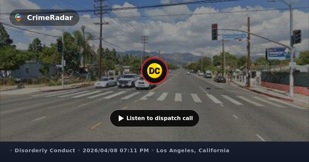 Woman causing disturbance at bus stop, Los Angeles CA | CrimeRadar