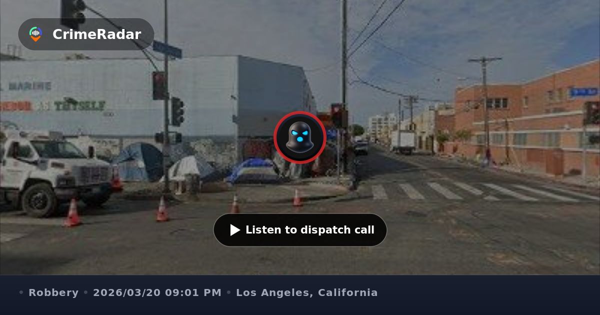Robbery at Seventh and San Julian streets, Los Angeles CA | CrimeRadar