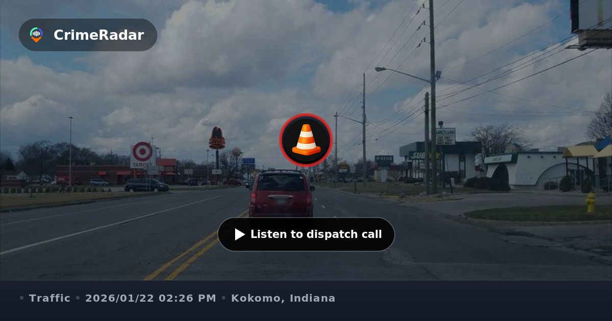 Vehicle strikes stop sign near East Markland Ave, Kokomo IN | CrimeRadar