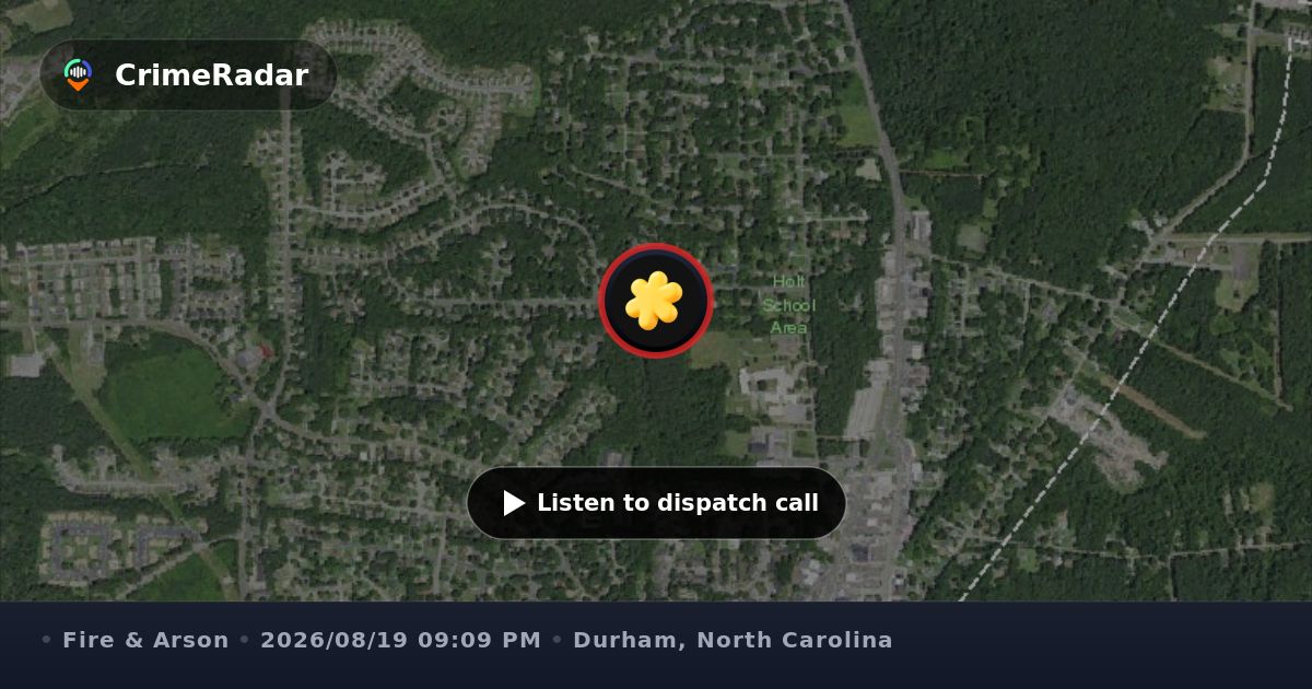 Structure fire on Chalk Level Road in Durham, Durham NC | CrimeRadar