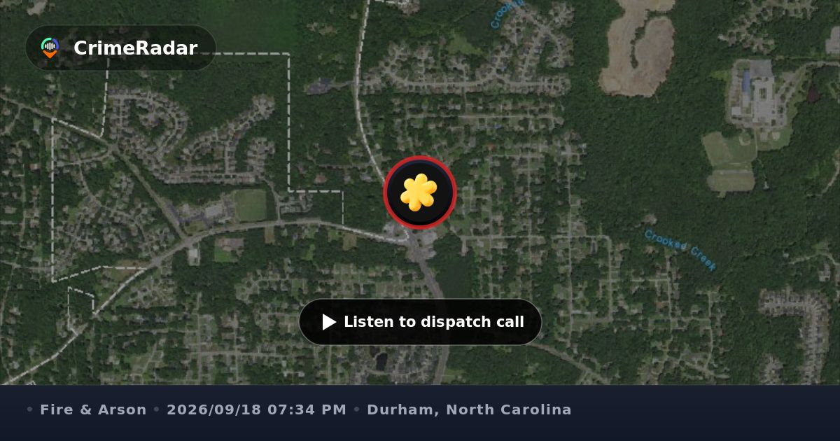 Structure fire reported on Hunter Circle in Durham, Durham NC | CrimeRadar