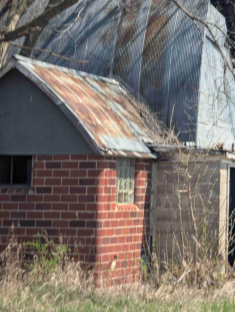 old abandoned farm house.