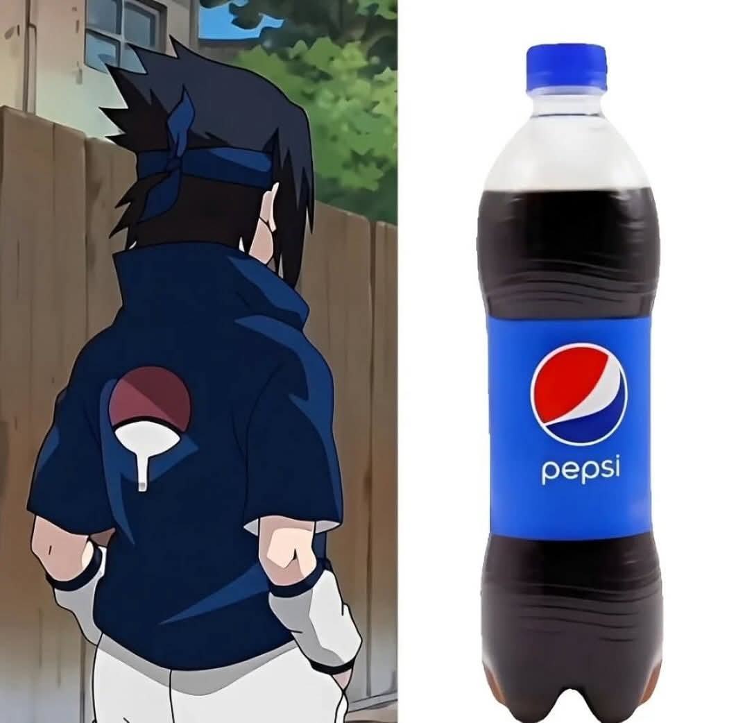 Sasuke's Back Mark Reminds Me of Pepsi!