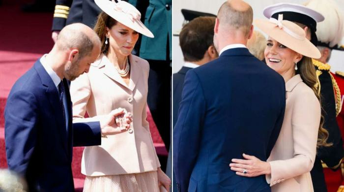 Kate steals sweet moments with William