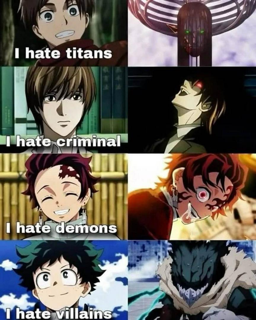 Anime Protagonists: Becoming What They Hate