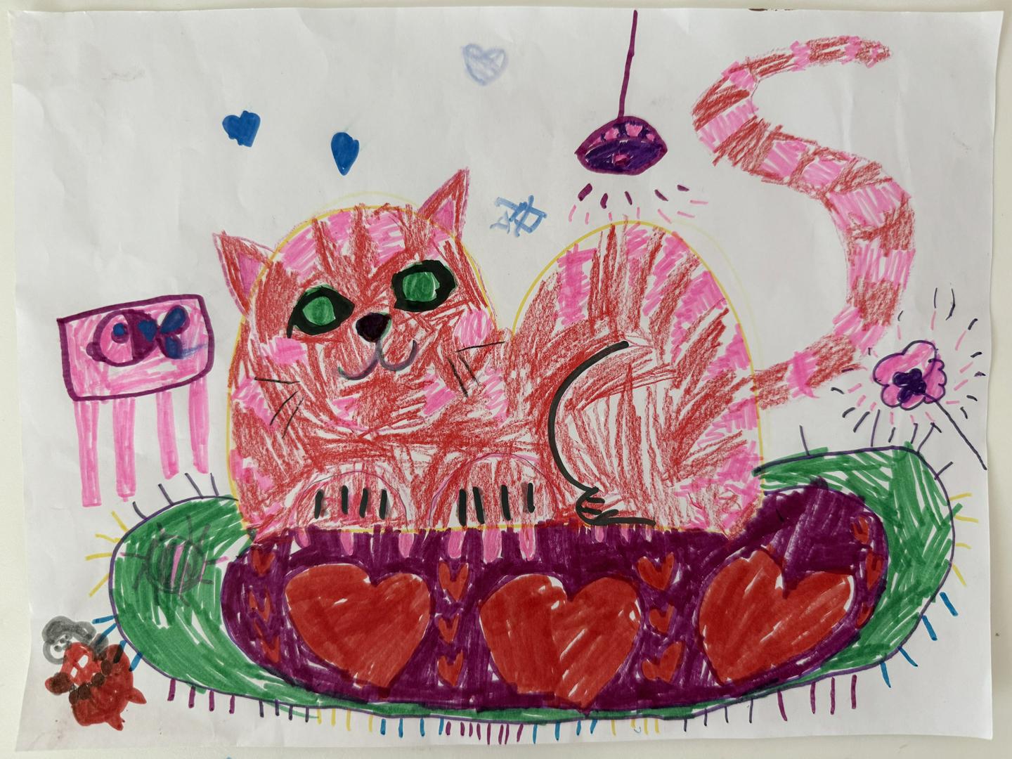 My daughter just drew this little cat