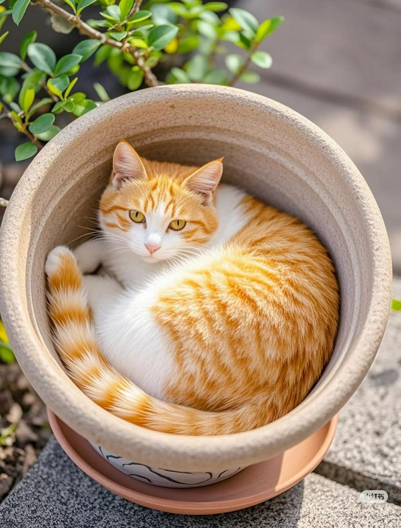 The leisurely little cat 