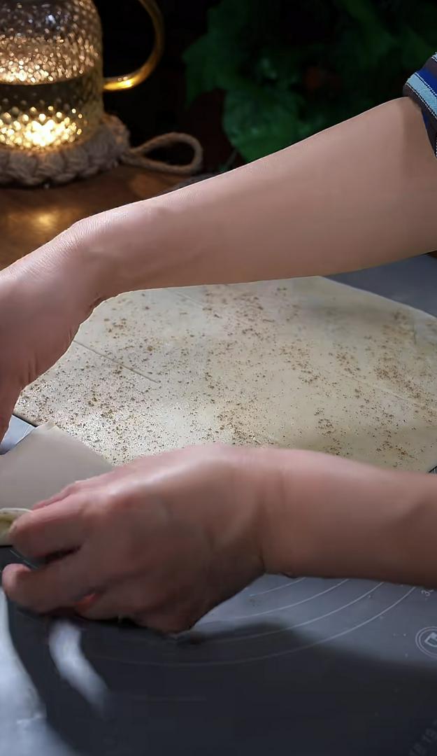Crispy multi-layered pancake