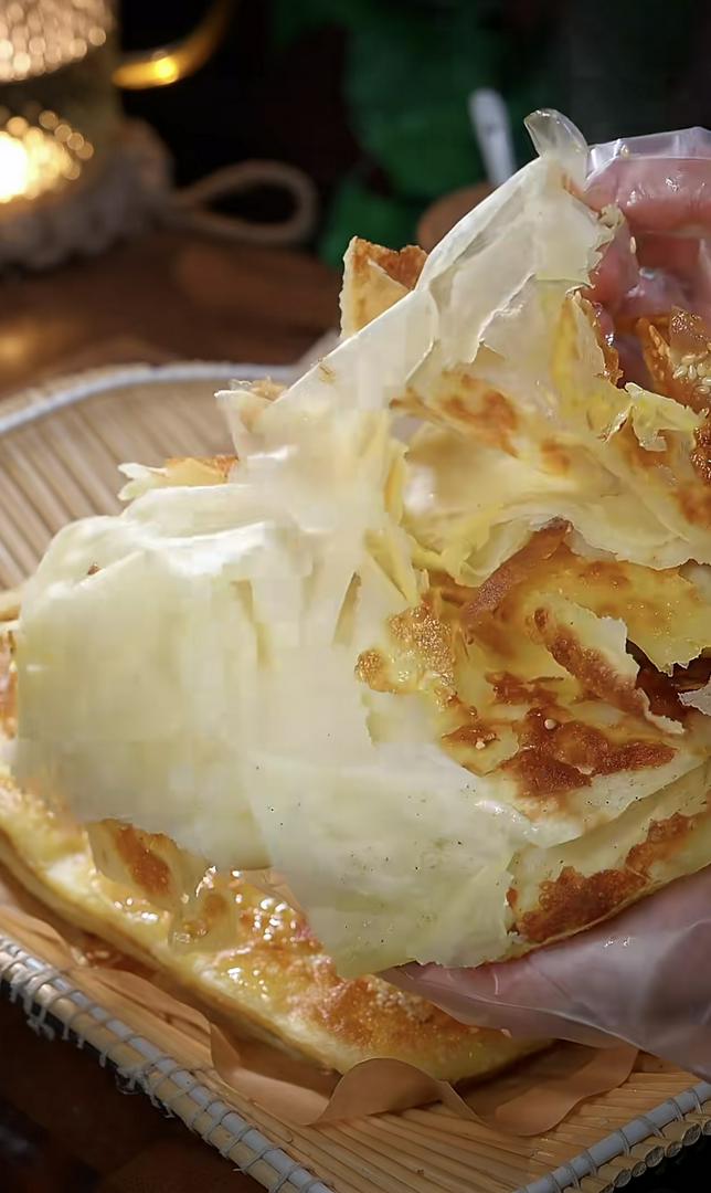 Crispy multi-layered pancake