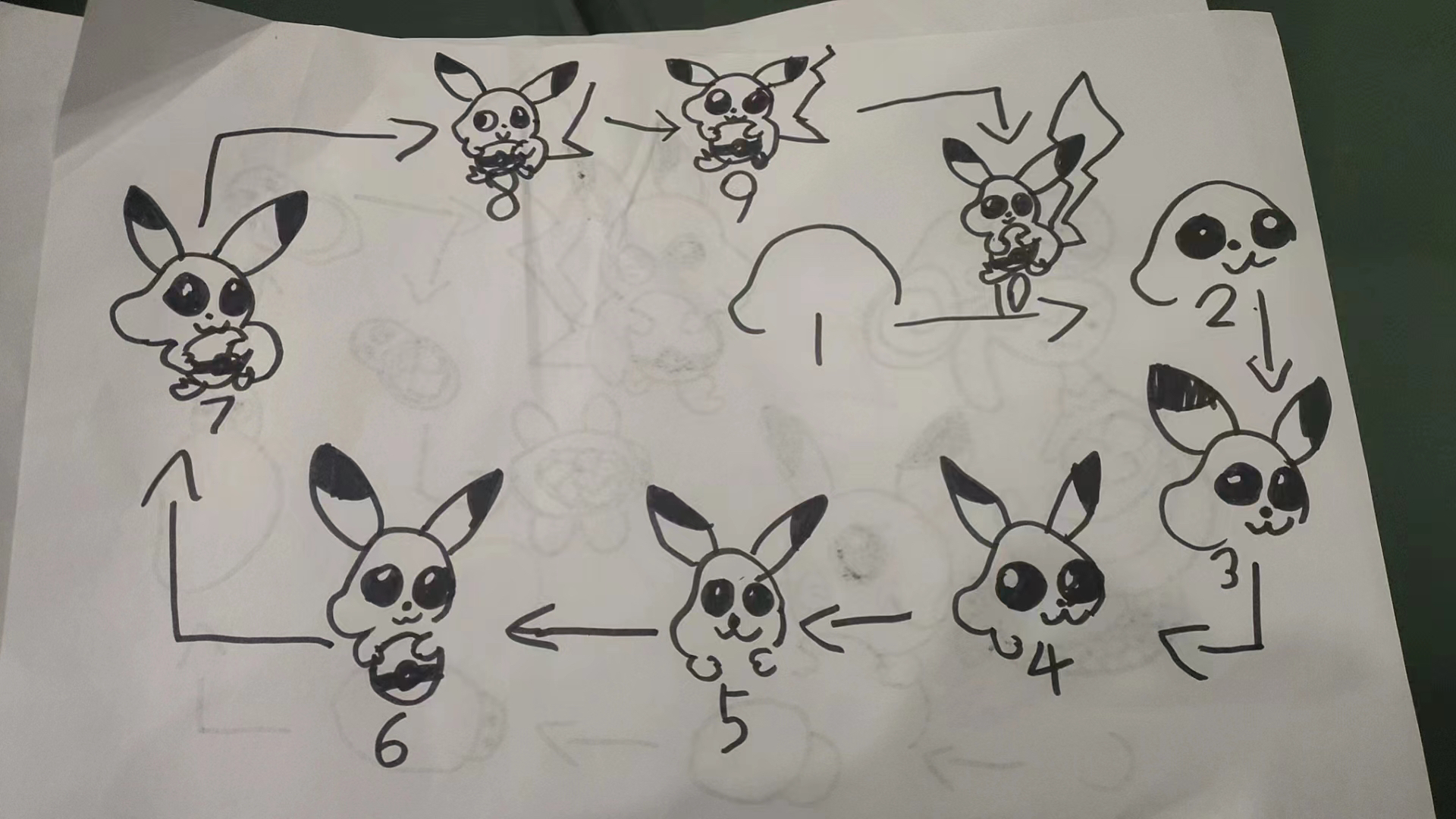 My daughter just created her “How to Draw Picachu"