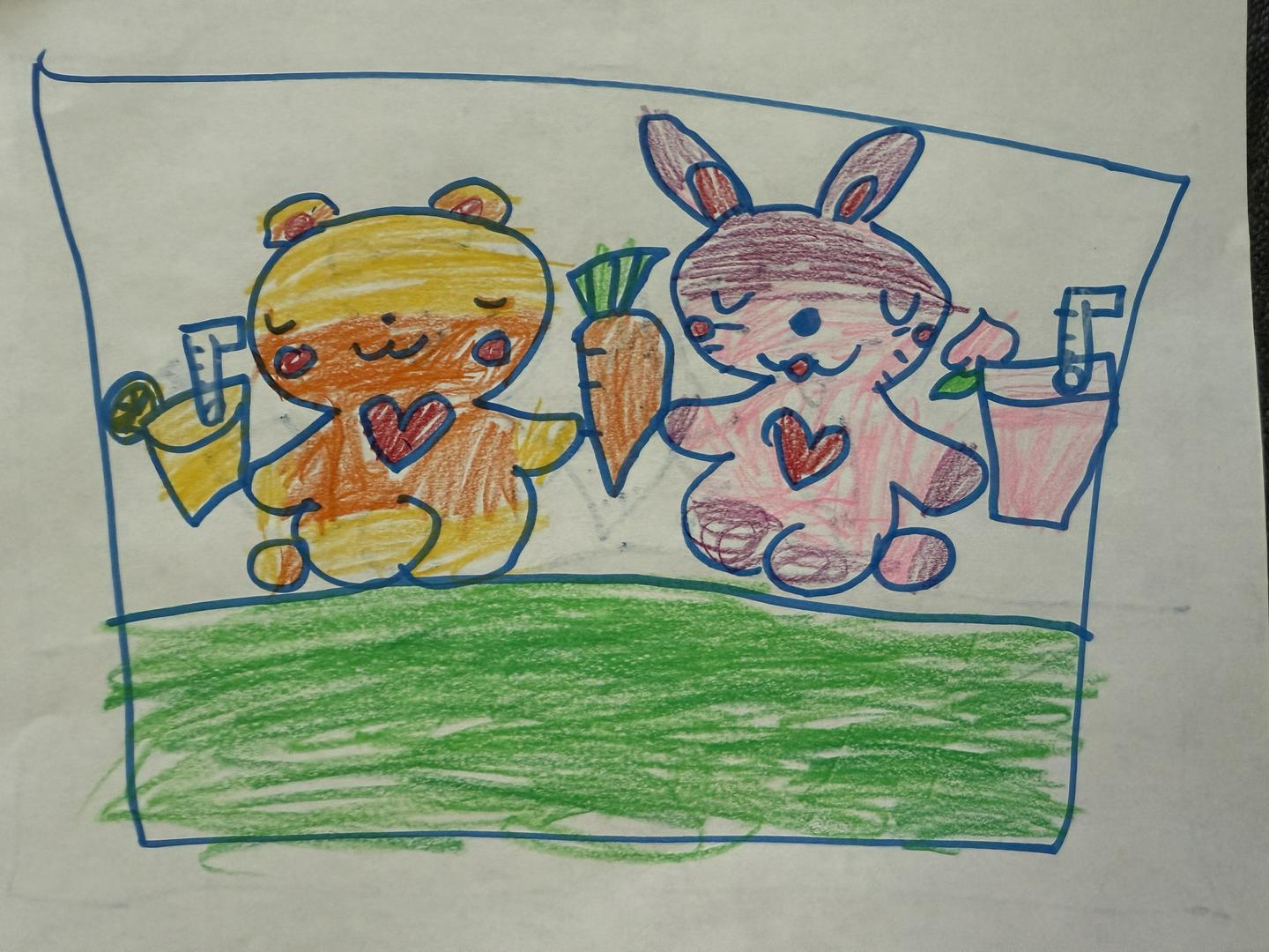 🥕 Bear + Bunny = Besties Forever 🧋