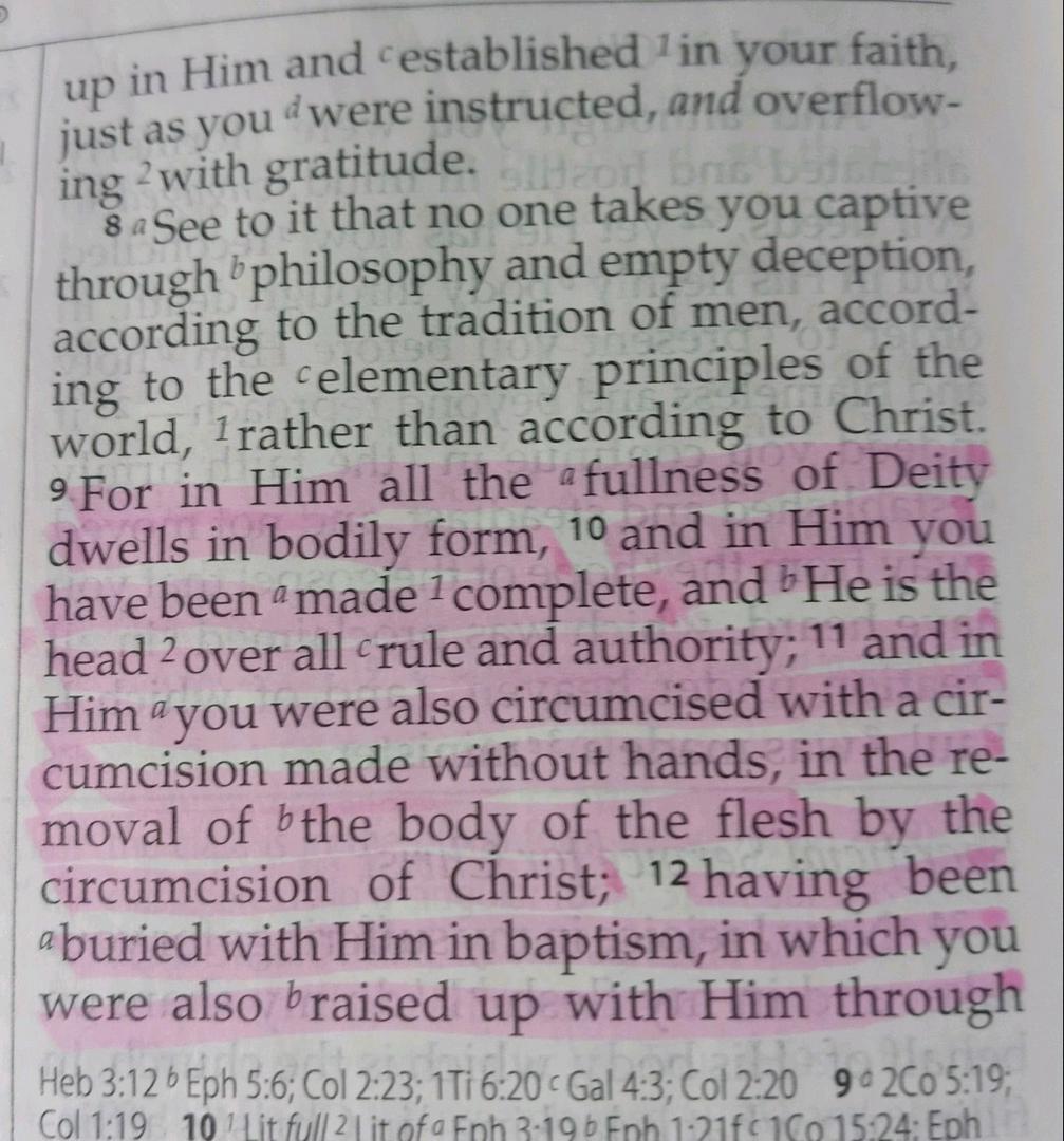 FULLNESS OF DEITY...........