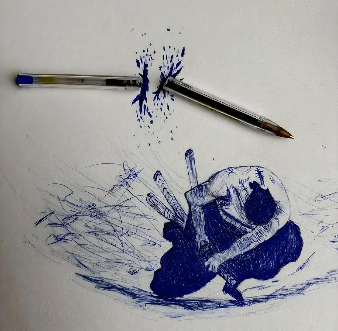 Zoro's Pen - Cutting Slash in Real Life