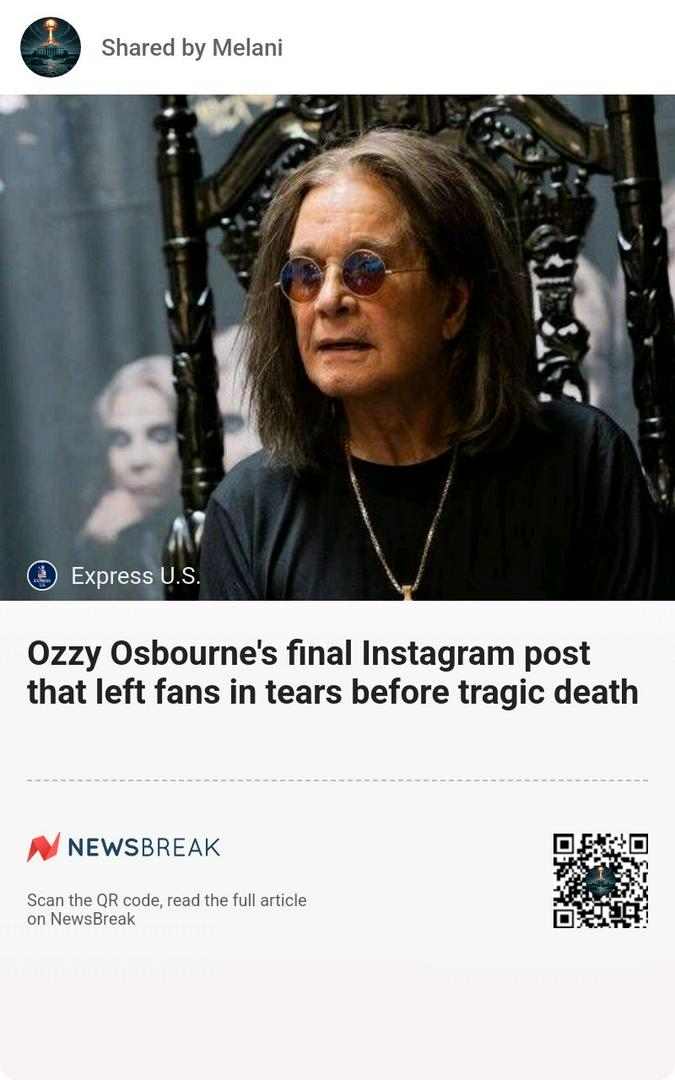 Ozzy Osbourne passes