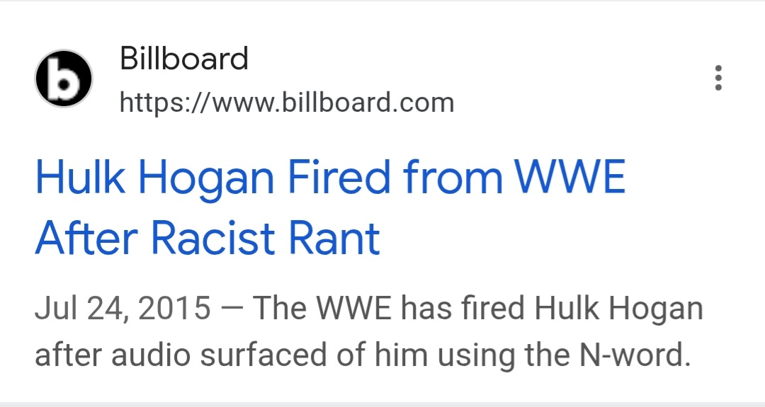 Exactly 10 years ago after WWE
firing, Hogan dies.