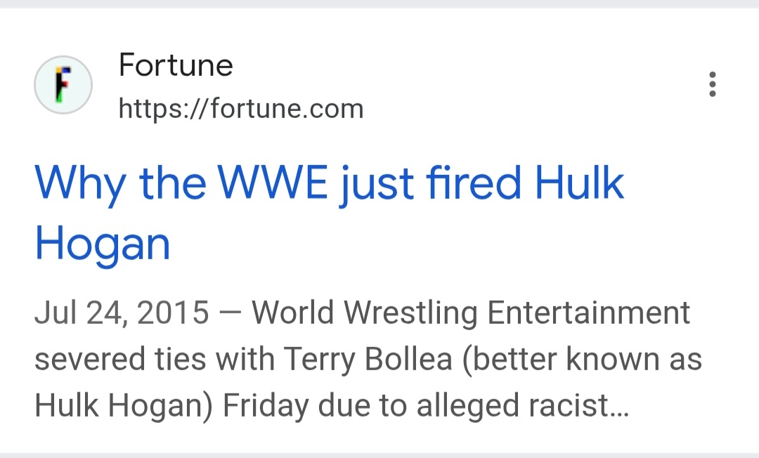 Exactly 10 years ago after WWE
firing, Hogan dies.