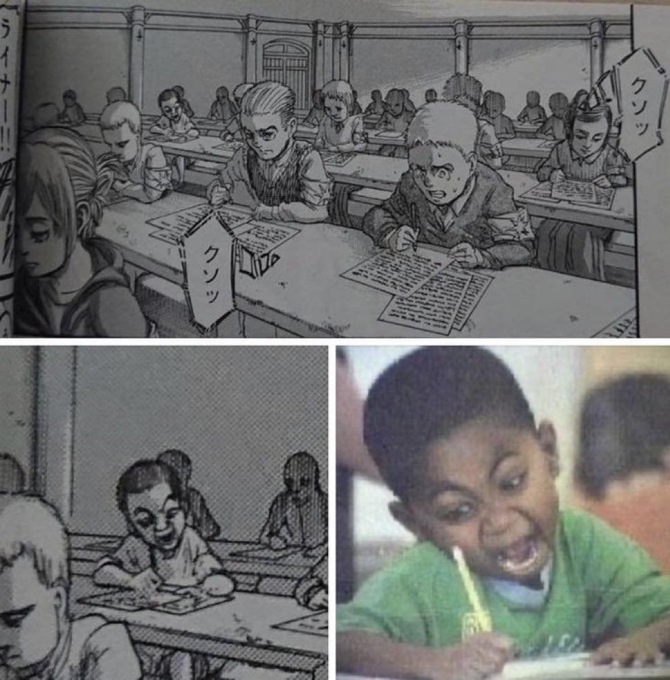 Attack on Titan’s Meme-Worthy Classroom Scribe