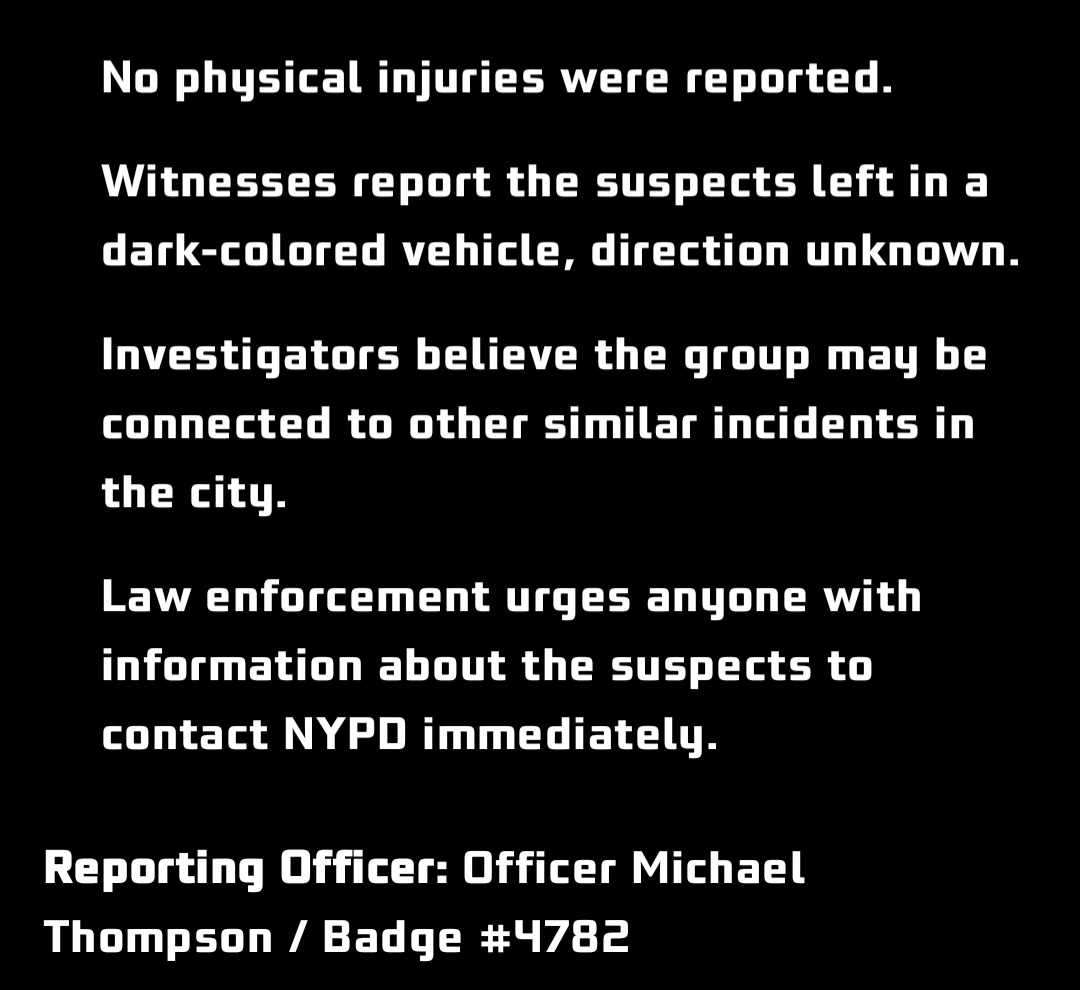 Coordinated Robbery Strikes NYC Gas Station Suspects Still at Large