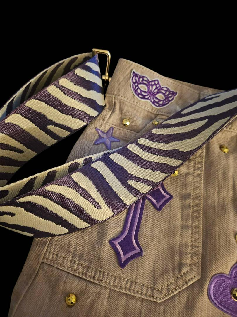 Custom Skirt Handbags.  Purple Lux