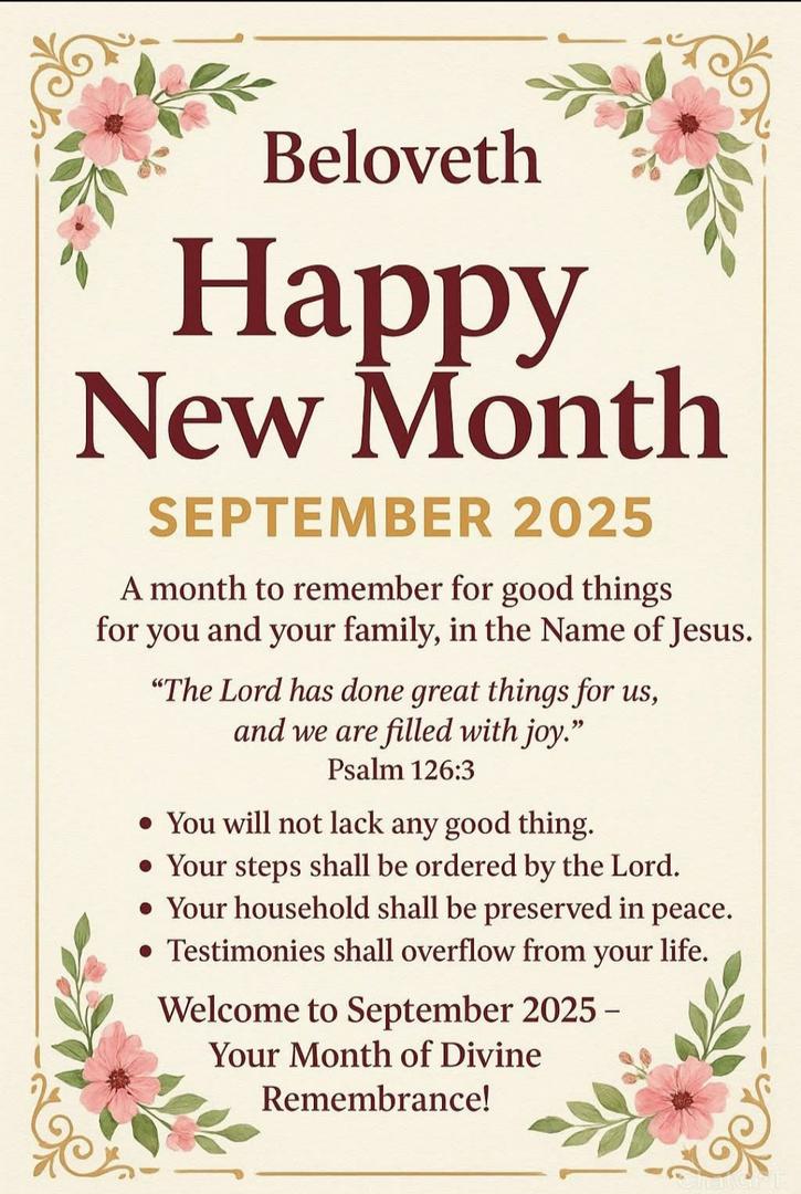 Happy September!