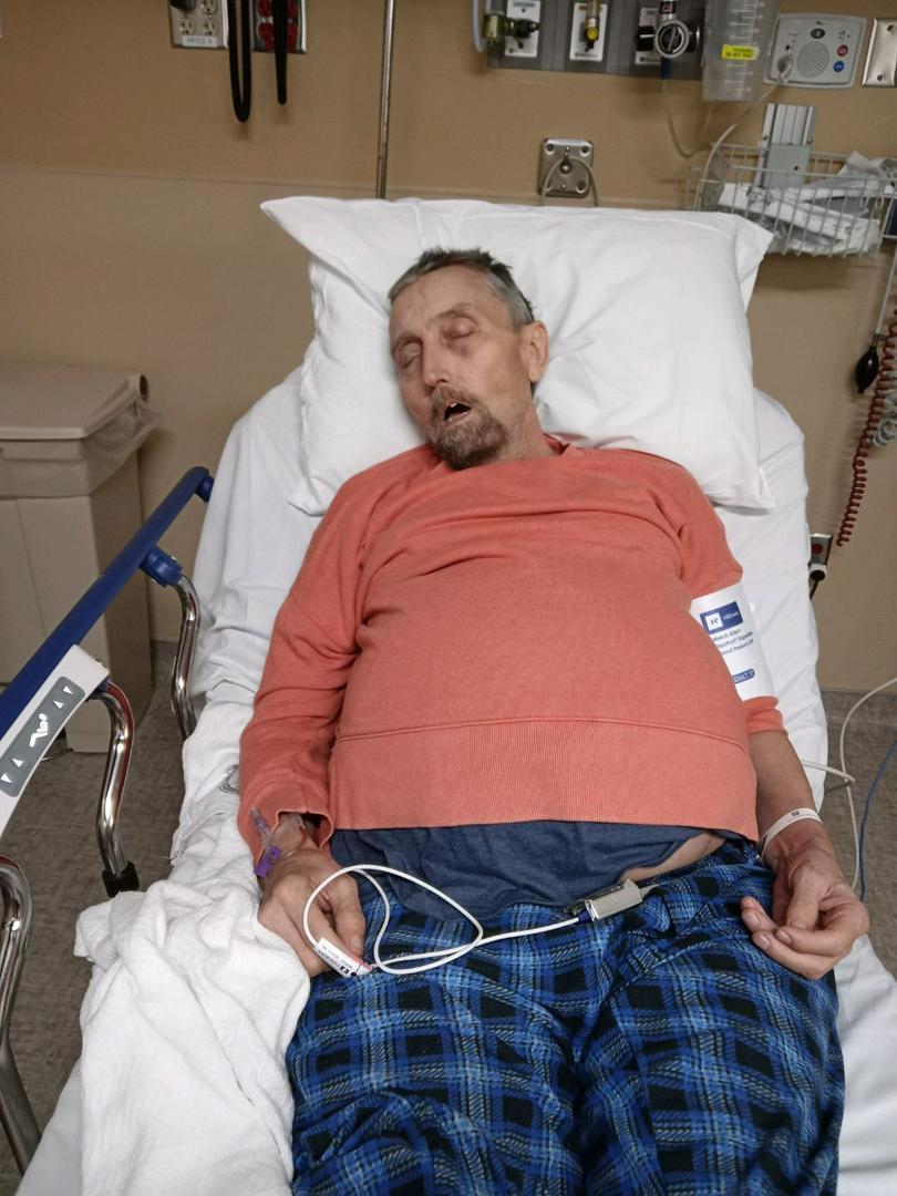 My wonderful husband is back in the hospital today