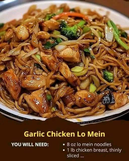 Garlic Chicken Lo Mein 