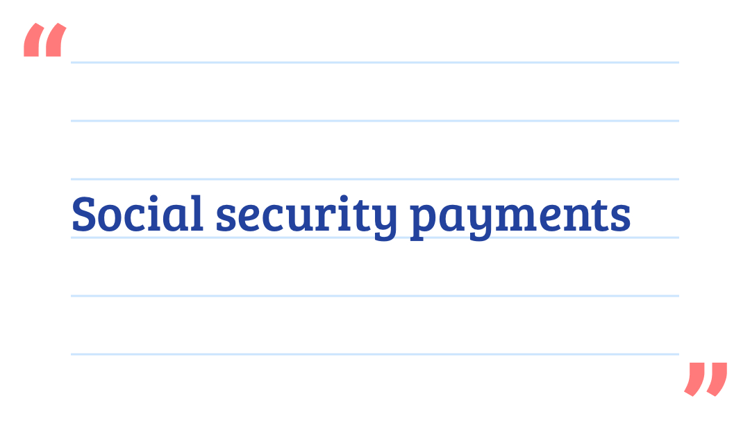 Social security payments 