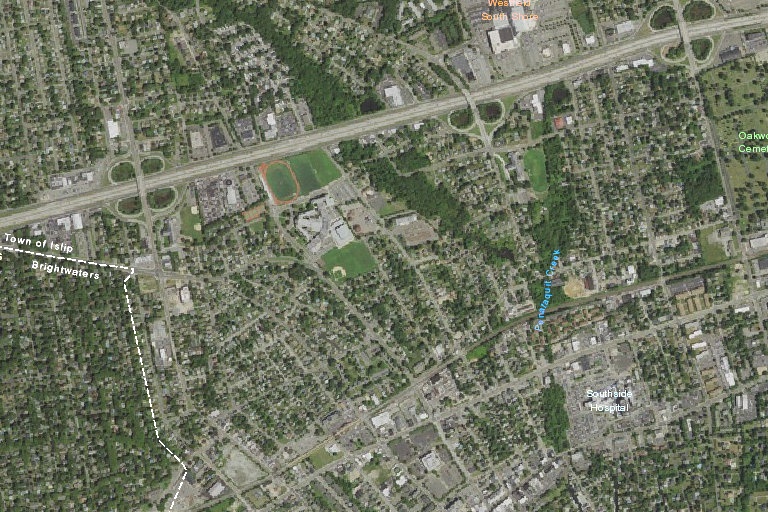Pedestrian walking in street causes traffic hazard, Bay Shore NY ...