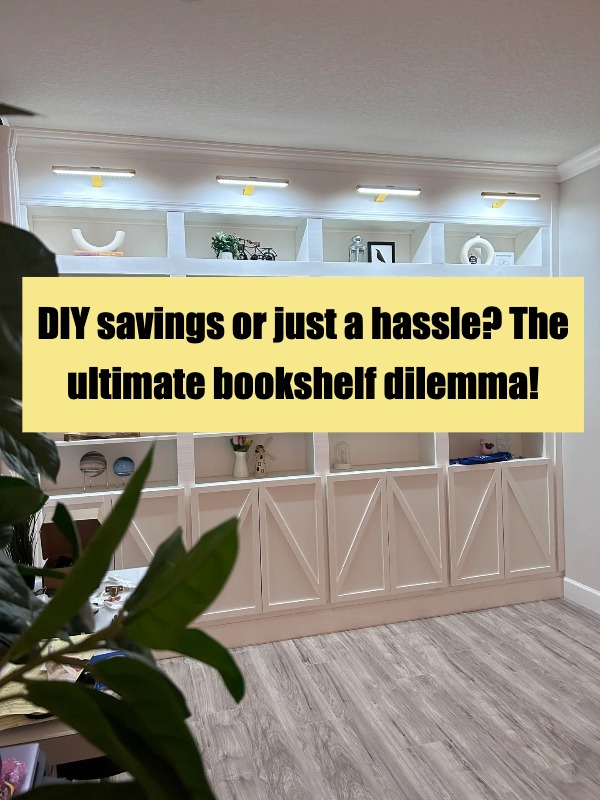 DIY bookshelf makeover! Will I regret no handles? 🛠️📚