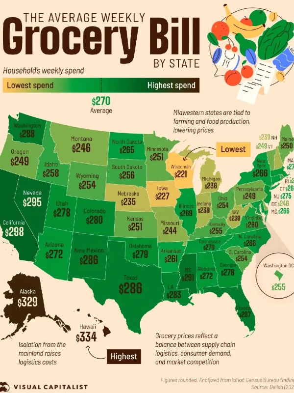 How much do you spend on groceries each week?