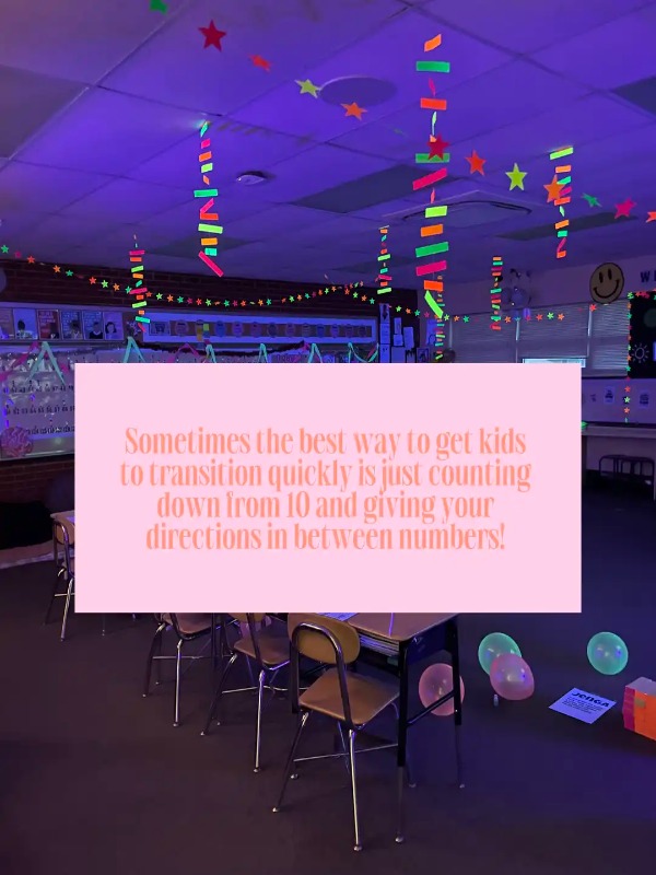 TEACHER CREATING GOOD TRANSITIONS IN THE CLASSROOM