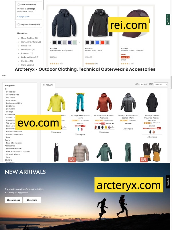 Best sites to score Arc'teryx on a budget