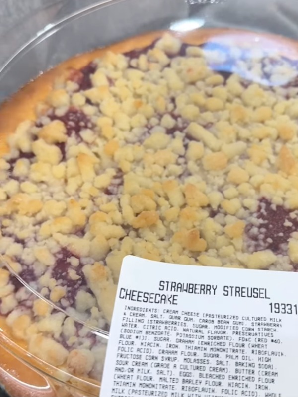 costco's strawberry cheesecake bliss