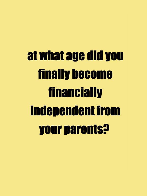 when did you cut those financial strings?