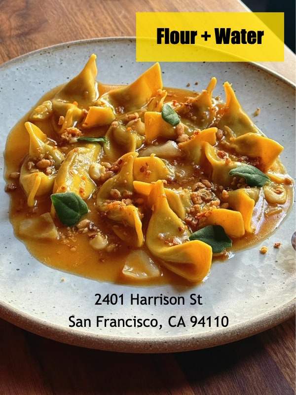 Spring vibes and fresh pasta at flour + water!