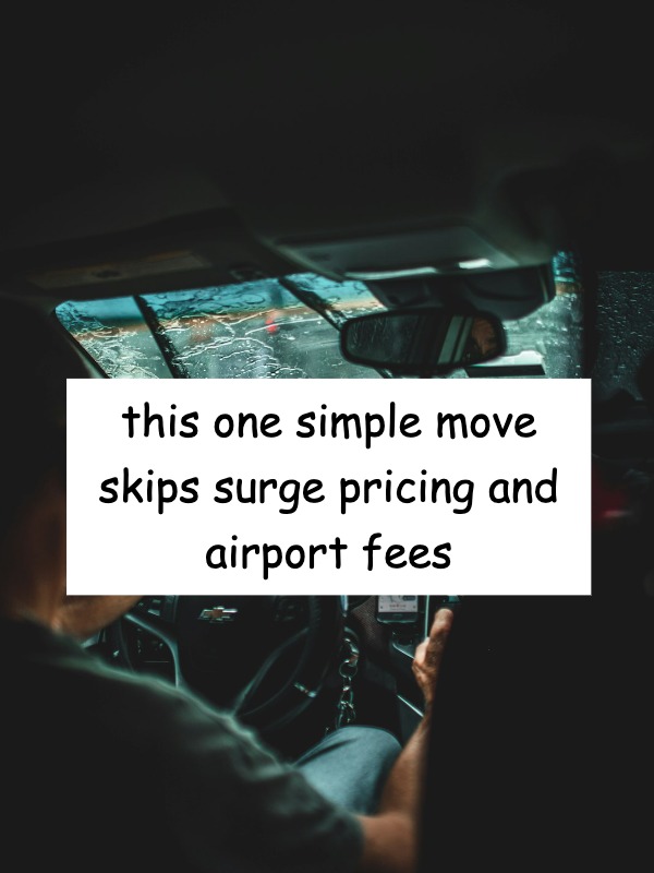 saving $30+ on every airport ride?? what’s the trick?