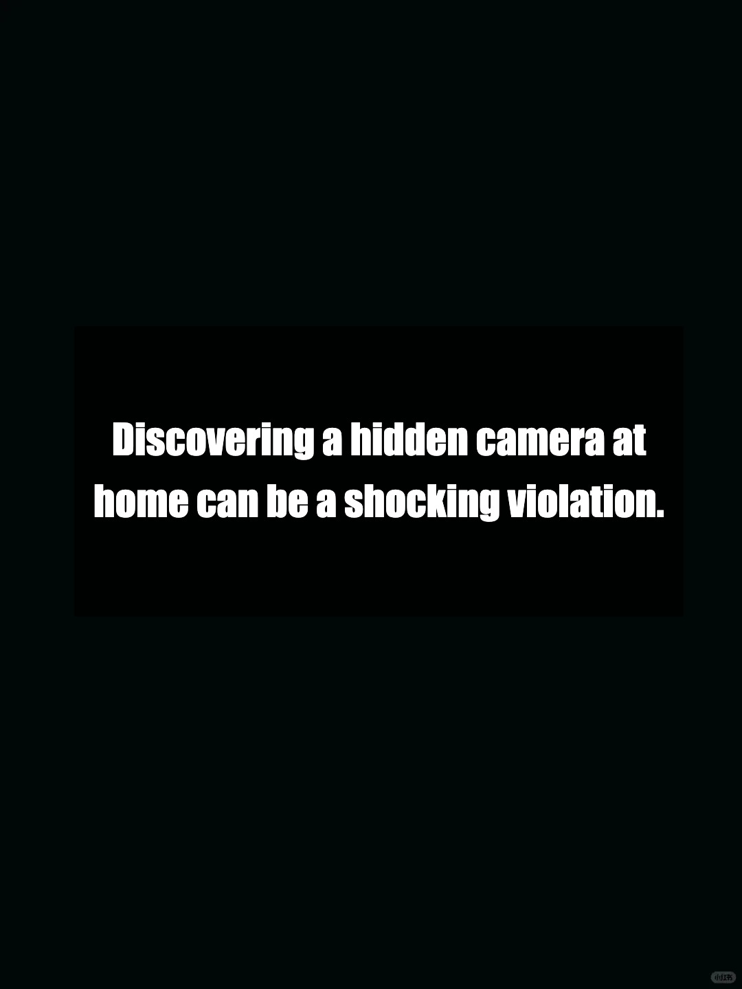 House drama: hidden camera mystery