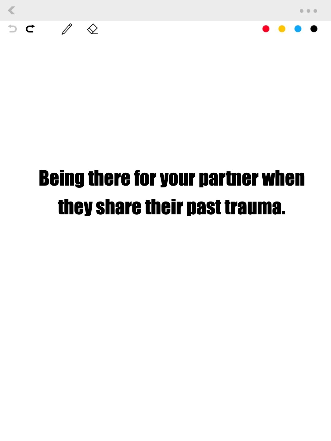 I discovered my BF's hidden trauma
