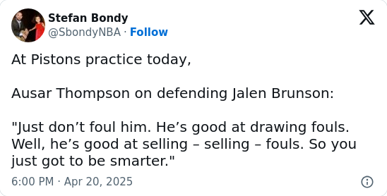 Ausar Throws Shade at Brunson’s “Selling”