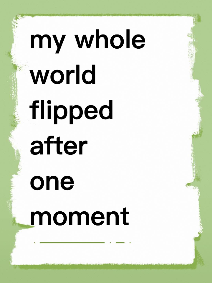 my whole world flipped after one moment at his office
