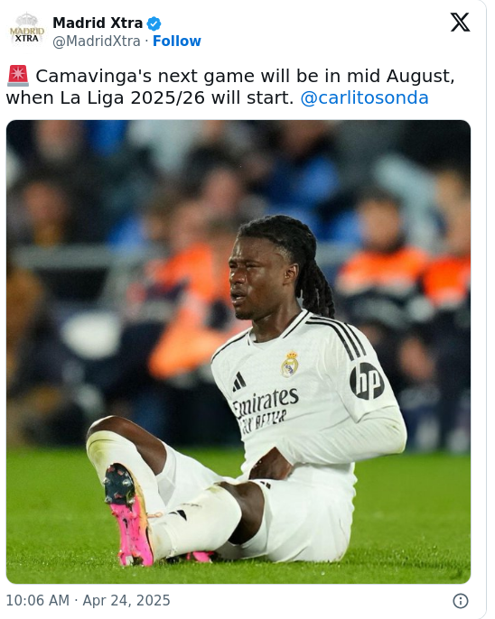 Camavinga’s Injury Blow: Season Over!