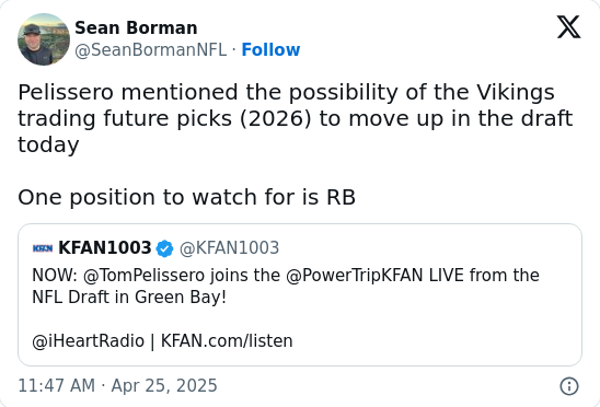 Vikings Eye Bold Draft Day 2 Move?