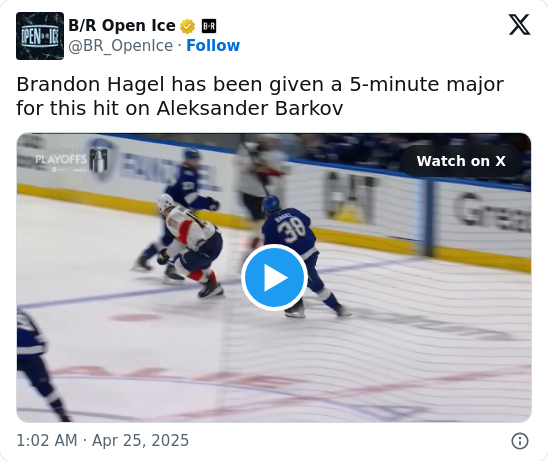 Hagel’s Hit on Barkov: Series-Changer?