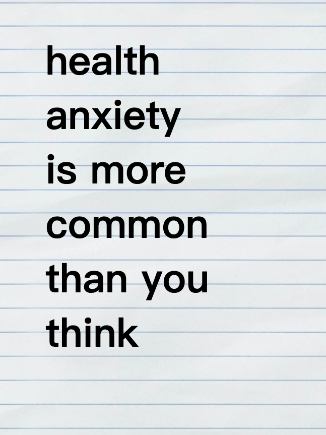 health anxiety is more common than you think
