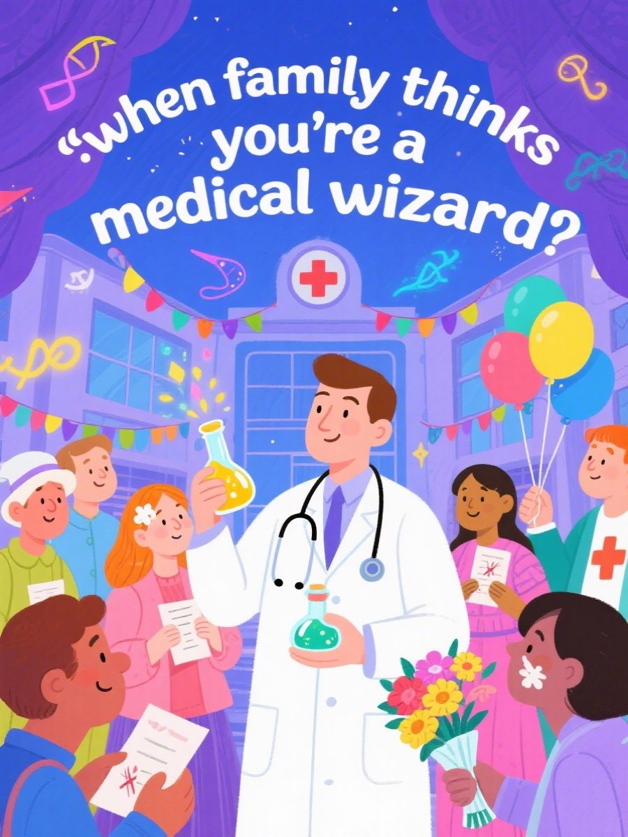 When family thinks you're a medical wizard