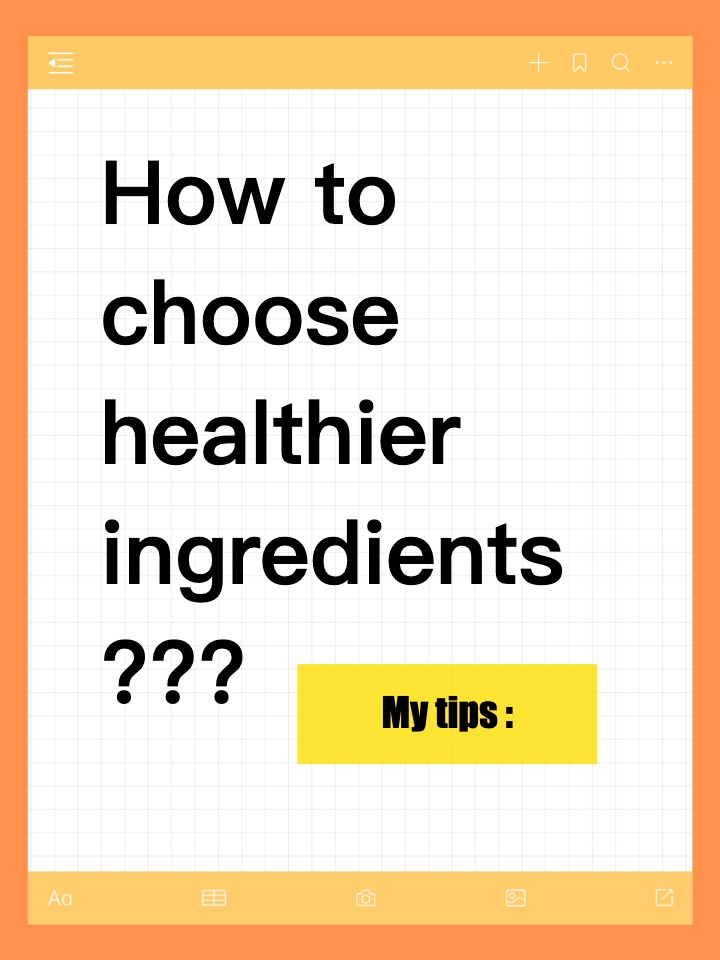 🥬🥩🥚Ways to choose healthier  ingredients!